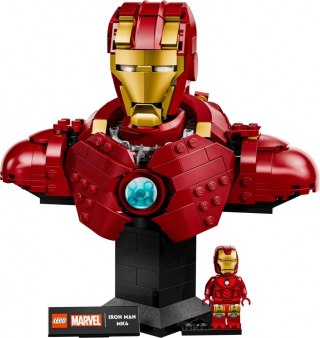 Klocki Super Heroes 76327 Popiersie Iron Mana MK4 LEGO