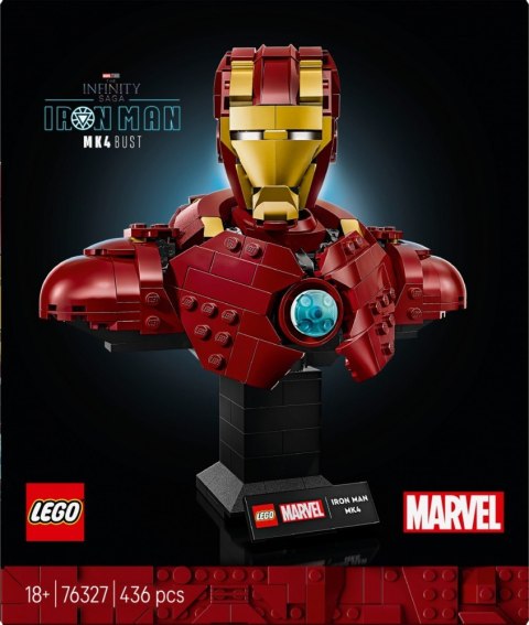 Klocki Super Heroes 76327 Popiersie Iron Mana MK4 LEGO Klocki Super Heroes 76327 Popiersie Iron Mana MK4 LEGO