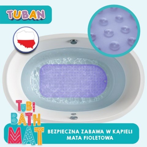 Mata kąpielowa antypoślizgowa fioletowa TUBAN Mata kąpielowa antypoślizgowa fioletowa TUBAN