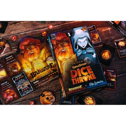 Gra Dice Throne Starcie 1 Barbarzyńca vs. Księżycowa Elfka Lucky Duck Games Gra Dice Throne Starcie 1 Barbarzyńca vs. Księżycowa Elfka Lucky Duck Games