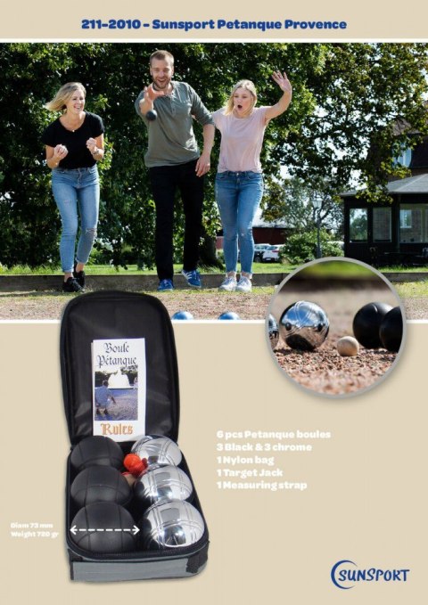 Gra Petanque Provance 6 kul w torbie Tactic Gra Petanque Provance 6 kul w torbie Tactic