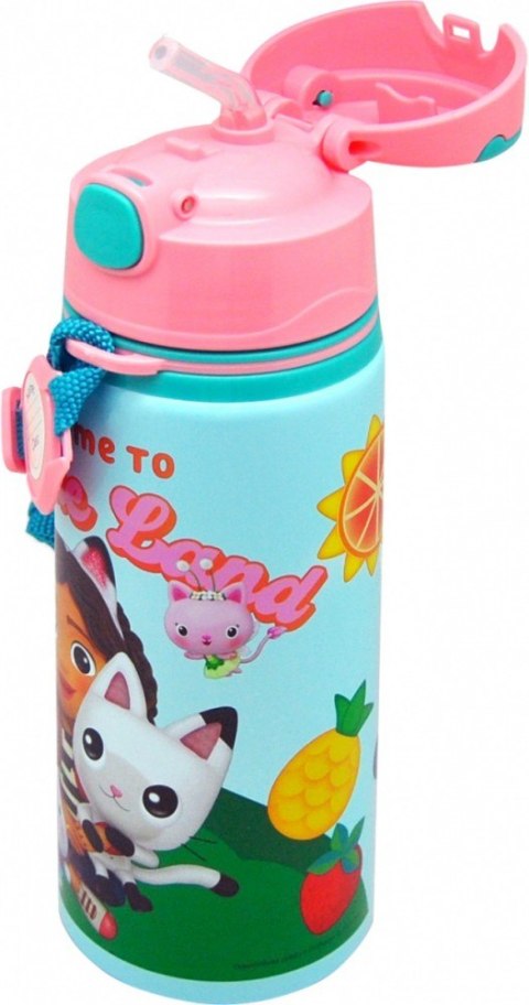 Bidon 600 ml aluminiowy Koci Domek Gabi Kids Euroswan