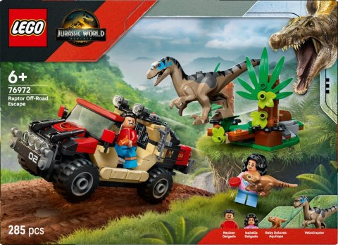 Klocki Jurassic World 76972 Ucieczka terenówką przed raptorem LEGO