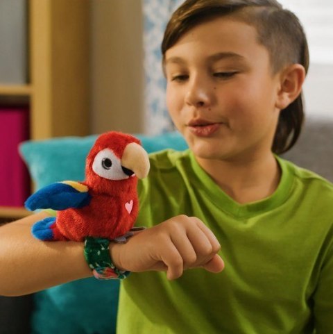 Maskotka interaktywna Happy Yappers Wesołe gadułki - Papuga czerwona Cobi