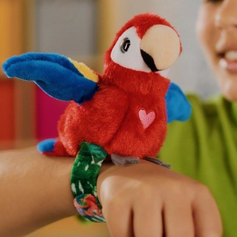 Maskotka interaktywna Happy Yappers Wesołe gadułki - Papuga czerwona Cobi