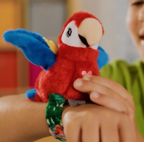 Maskotka interaktywna Happy Yappers Wesołe gadułki - Papuga czerwona Cobi