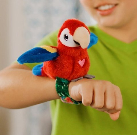 Maskotka interaktywna Happy Yappers Wesołe gadułki - Papuga czerwona Cobi