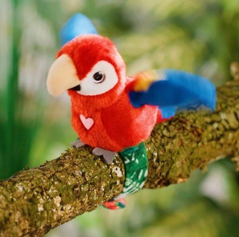 Maskotka interaktywna Happy Yappers Wesołe gadułki - Papuga czerwona Cobi