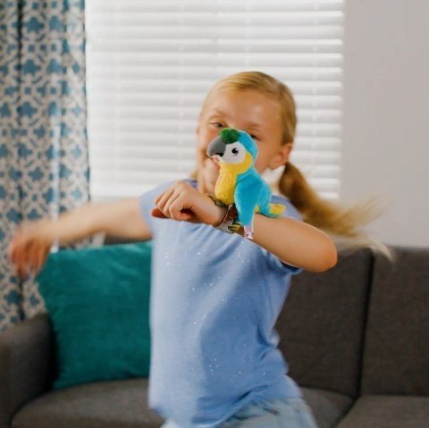 Maskotka interaktywna Happy Yappers Wesołe gadułki - Papuga niebieska Cobi