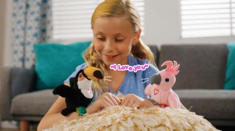 Maskotka interaktywna Happy Yappers Wesołe gadułki - Tukan Cobi