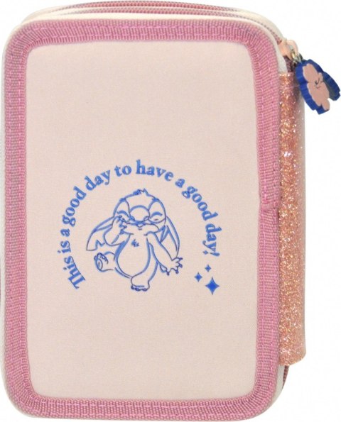 Piórnik dwukomorowy Stitch z wyposażeniem Kids Euroswan Piórnik dwukomorowy Stitch z wyposażeniem Kids Euroswan