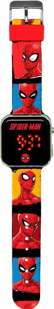 Zegarek LED z kalendarzem Spiderman Kids Euroswan