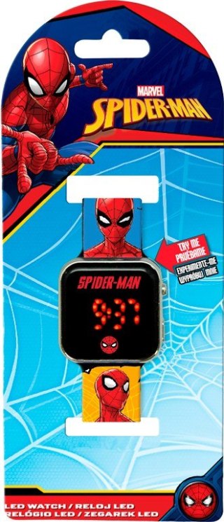 Zegarek LED z kalendarzem Spiderman Kids Euroswan
