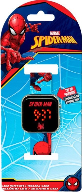 Zegarek LED z kalendarzem Spiderman Kids Euroswan