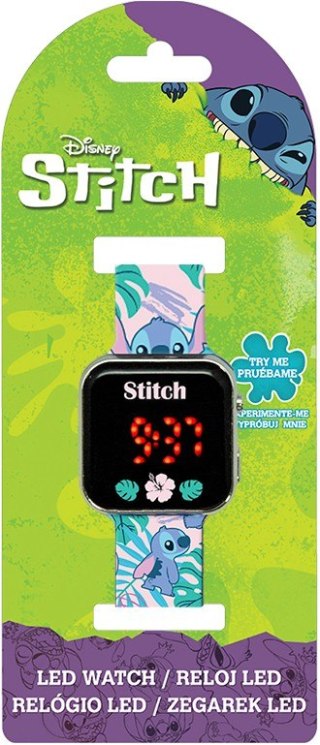 Zegarek LED z kalendarzem Stitch Kids Euroswan