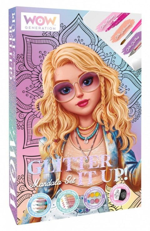 Zestaw kreatywny Mandala brokat Kids Euroswan Zestaw kreatywny Mandala brokat Kids Euroswan