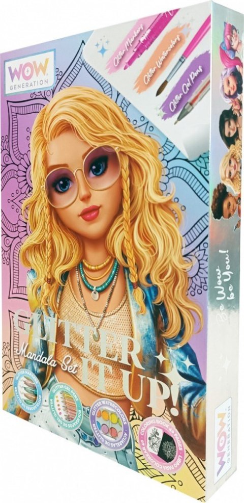 Zestaw kreatywny Mandala brokat Kids Euroswan Zestaw kreatywny Mandala brokat Kids Euroswan