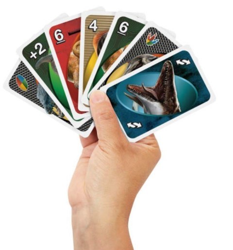Gra UNO Jurassic World Odrodzenie Mattel