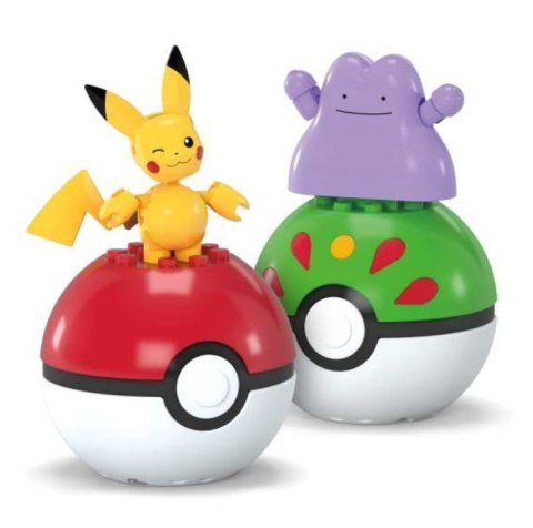 Klocki MEGA Pokemon Pokeball Pikachu i Ditto 42 elementy Mega Bloks