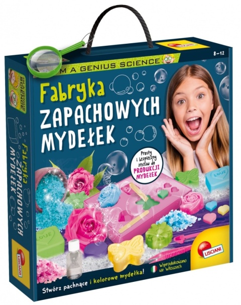Laboratorium naukowe Im a Genius - Fabryka mydełek Lisciani Laboratorium naukowe Im a Genius - Fabryka mydełek Lisciani