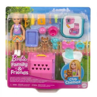 Lalka Barbie Chelsea transporter dla pieska Mattel