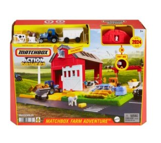 Matchbox Zestaw Farma zwierzęta traktor dźwięk Mattel