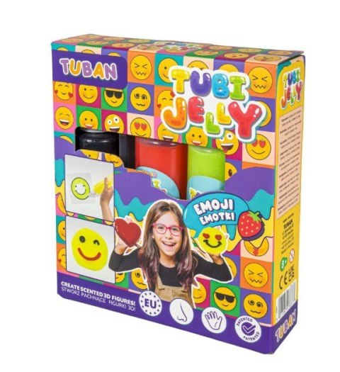 Zestaw Tubi Jelly Emotki 3 kolory TUBAN
