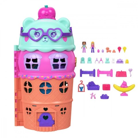 Zestaw figurek Polly Pocket Lodowy domek z basenem Mattel