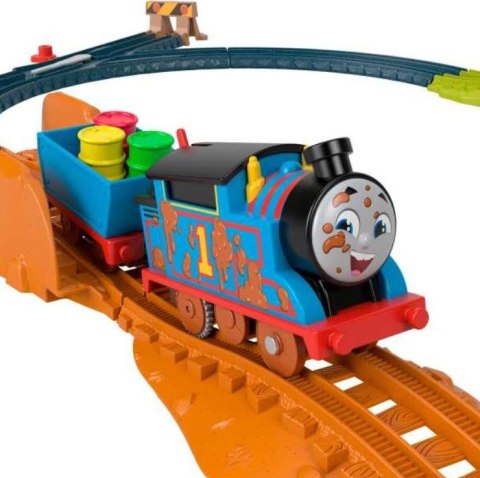 Zestaw z lokomotywą z napędem Tomek i Przyjaciele Błotna przygoda Fisher Price