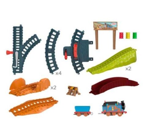 Zestaw z lokomotywą z napędem Tomek i Przyjaciele Błotna przygoda Fisher Price