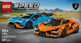 Klocki Speed Champions 77238 Lamborghini Revuelto i Huracan STO LEGO