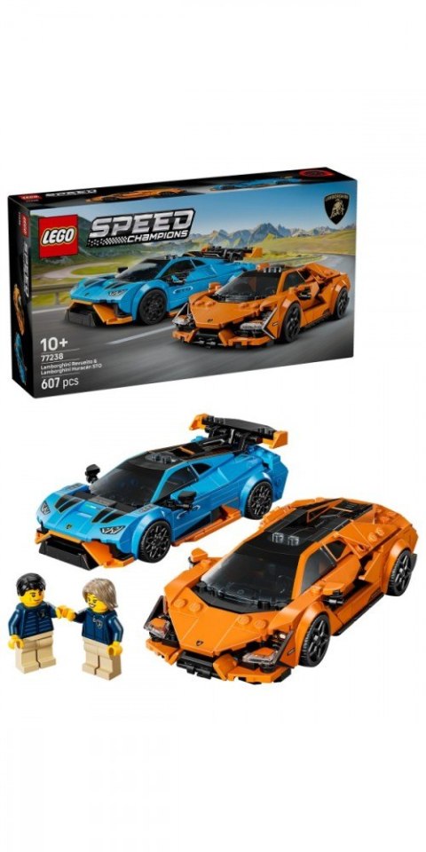Klocki Speed Champions 77238 Lamborghini Revuelto i Huracan STO LEGO