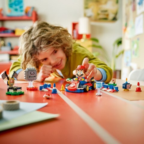 Klocki Super Mario 72043 Mario Kart - Interaktywna figurka LEGO Mario i Standard Kart LEGO