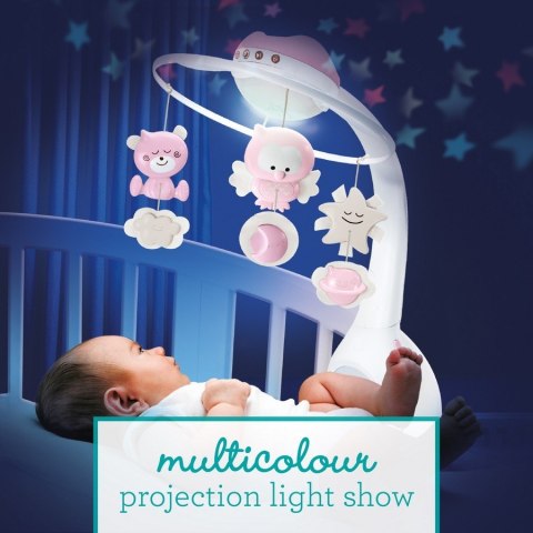 Infantino Muzyczna karuzelka 3w1 pudrowy róż B-kids