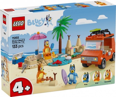 Klocki Bluey 11202 Blue i rodzinna wycieczka samochodem LEGO