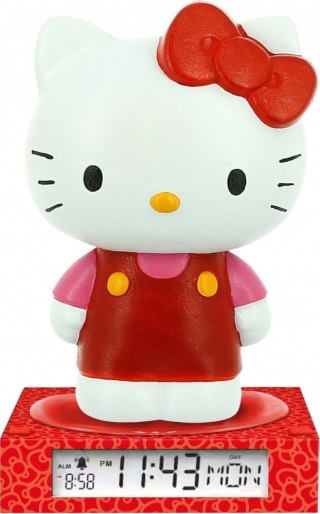 Lampka 3D z budzikiem Hello Kitty Kids Euroswan