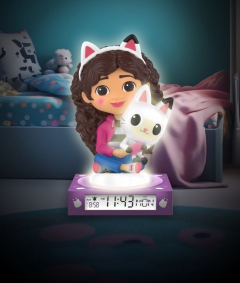 Lampka 3D z budzikiem Koci Domek Gabi Kids Euroswan