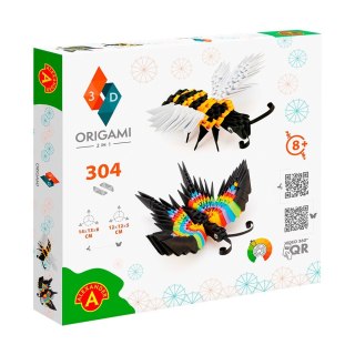 Origami 3D - 2 w1 Motyl, Pszczoła Alexander