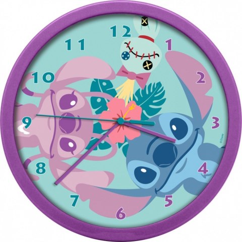 Zegar ścienny Stitch Angel 25cm Kids Euroswan