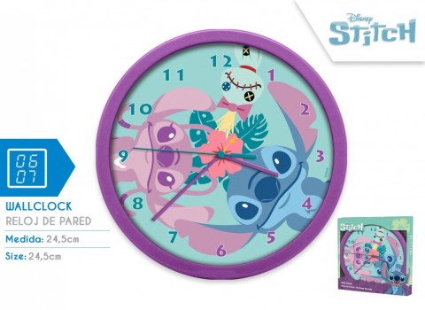 Zegar ścienny Stitch Angel 25cm Kids Euroswan