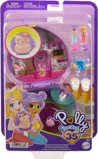 Zestaw figurek Polly Pocket Kawiarenka jeżyka Zestaw kompaktowy Mattel