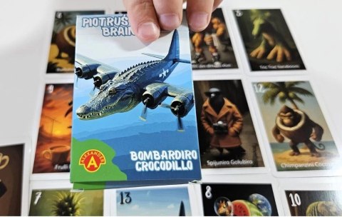 Gra Piotruś i Pamięć Brainrot: Bombardiro Crocodillo Alexander