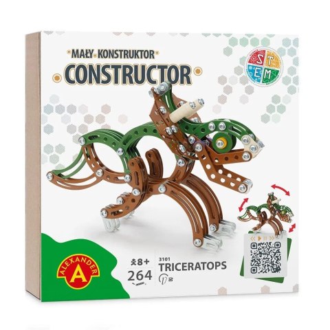 Zestaw konstrukcyjny Mały Konstruktor Dinozaury Triceratops Alexander