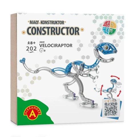 Zestaw konstrukcyjny Mały Konstruktor Dinozaury Velociraptor Alexander