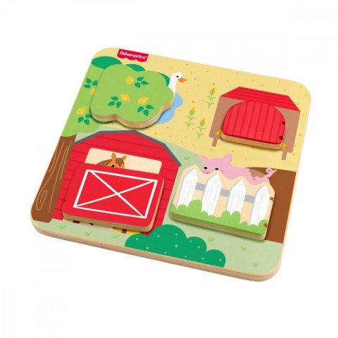 Drewniana tablica Farma A kuku Fisher Price