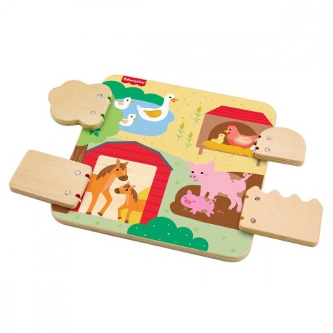 Drewniana tablica Farma A kuku Fisher Price