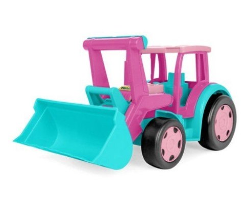 Gigant traktor ładowarka różowy Wader