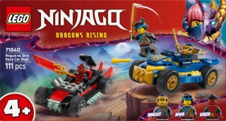 Klocki Ninjago 71840 Pojedynek wyścigowy Rogue kontra Drix LEGO