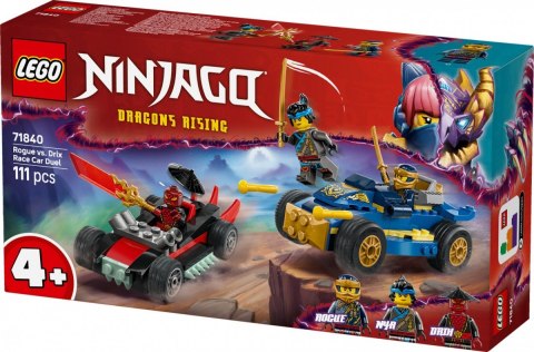 Klocki Ninjago 71840 Pojedynek wyścigowy Rogue kontra Drix LEGO