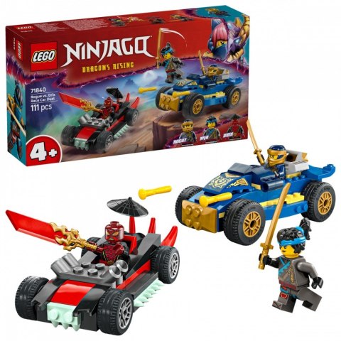 Klocki Ninjago 71840 Pojedynek wyścigowy Rogue kontra Drix LEGO